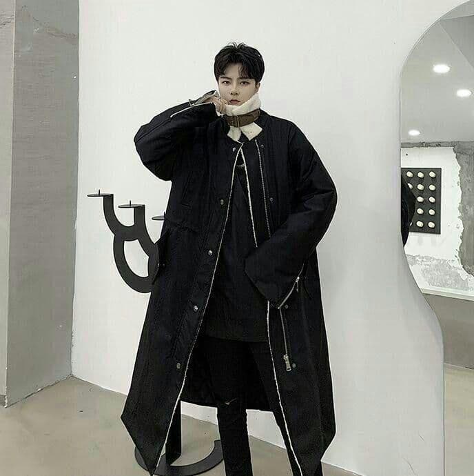 本物品質の バイカラースーパーロング丈トレンチコートメンズファッション チェスターコ34 チェスターコート Tulumjunglegym Com