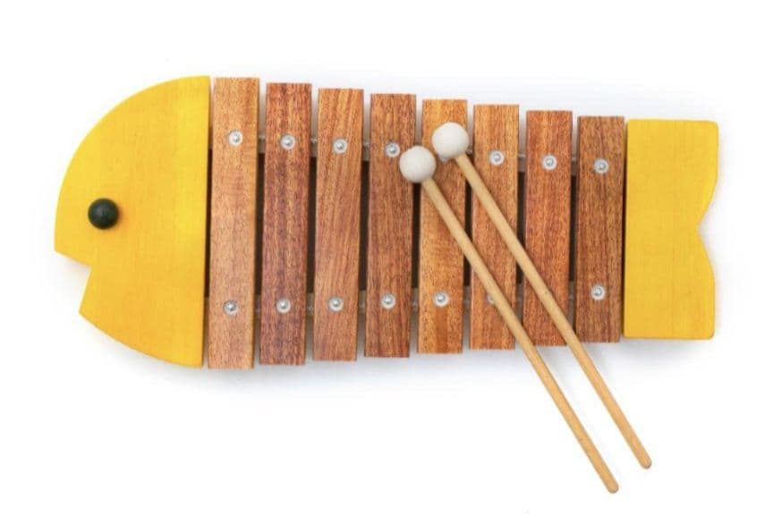 ボーネルンド おさかな シロフォン 黄色 木琴bornelund
