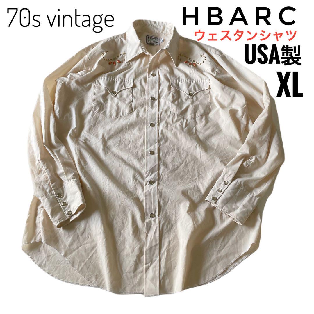 HBARC エイチバーシーウェスタンシャツ　vintage USA製　XL