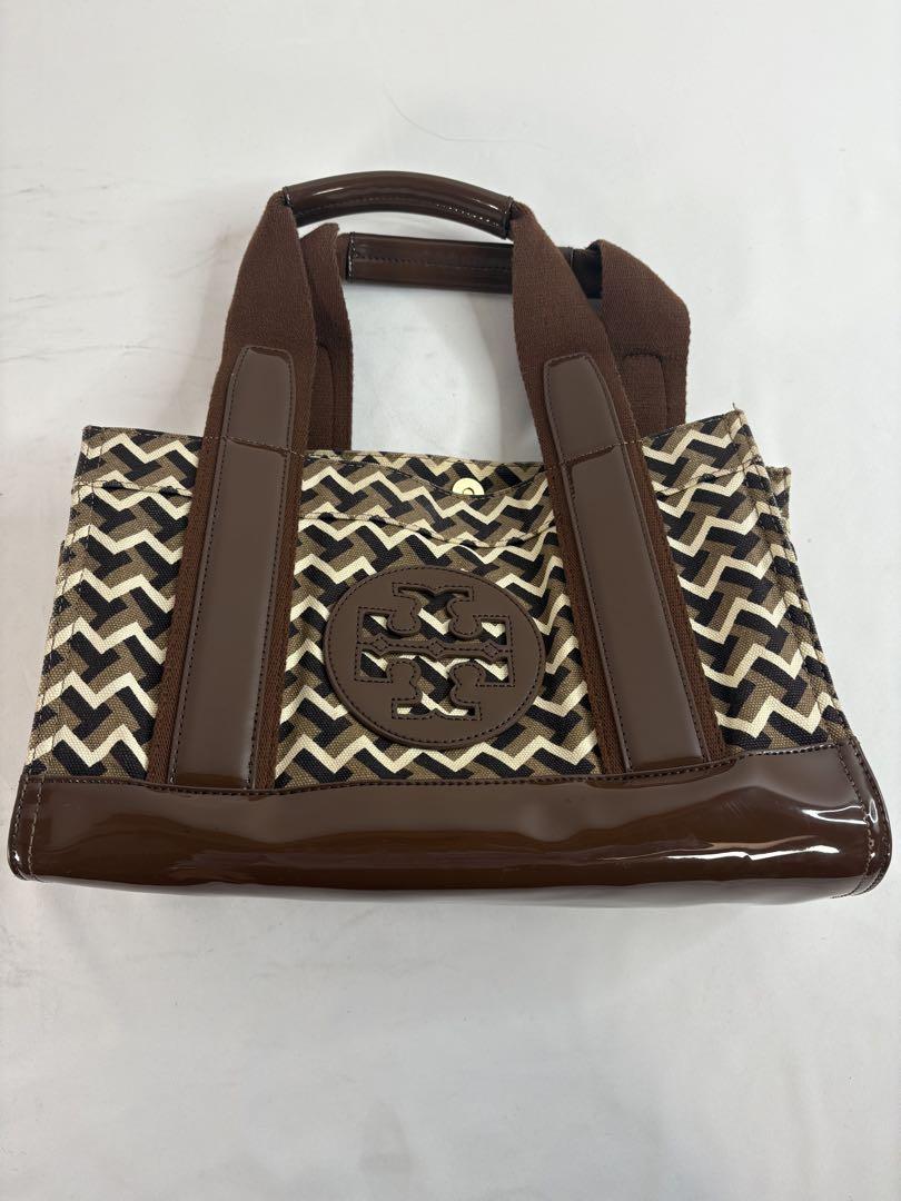 TORY BURCH トリーバーチ 総柄 ロゴ トートバッグ ハンドバッグ