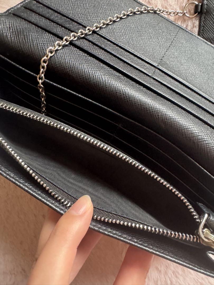 PRADA サフィアーノレザー 財布 黒
