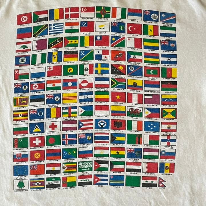 90s Citizen/World 国旗Tシャツ 在原みゆ紀着用 オニータ | comiccon