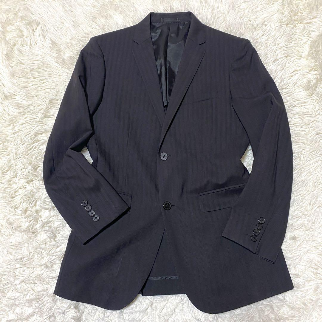 良品✨Burberry スーツ セットアップ ジャケット パンツ M 2B 黒 良品✨Burberry スーツ セットアップ ジャケット パンツ M 2B 黒