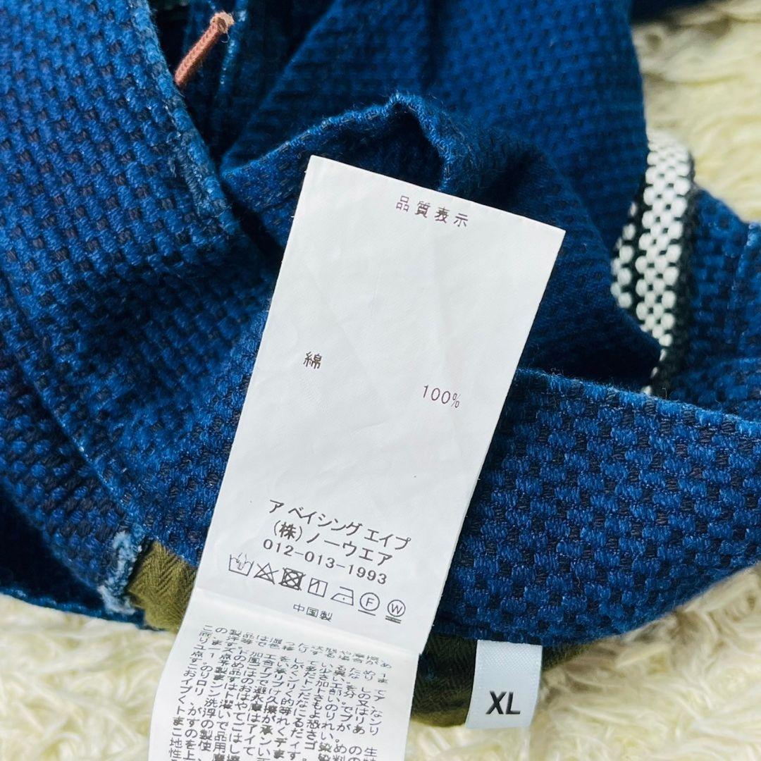 新品✨激レア✨A BATHING APE　刺子ペインターエプロンパンツ　XL