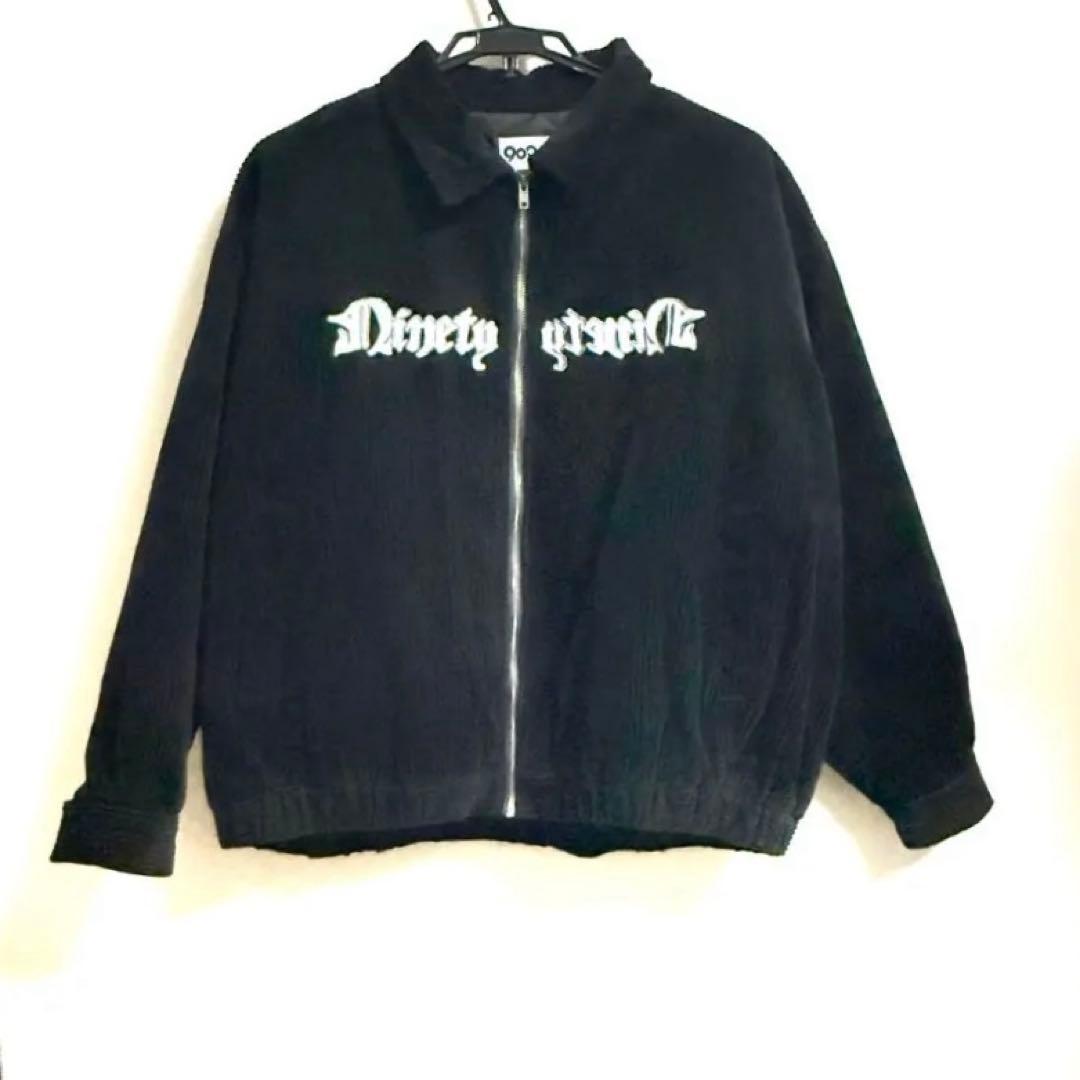 9090 コーデュロイジャケット　黒　古着　アウター ストリート