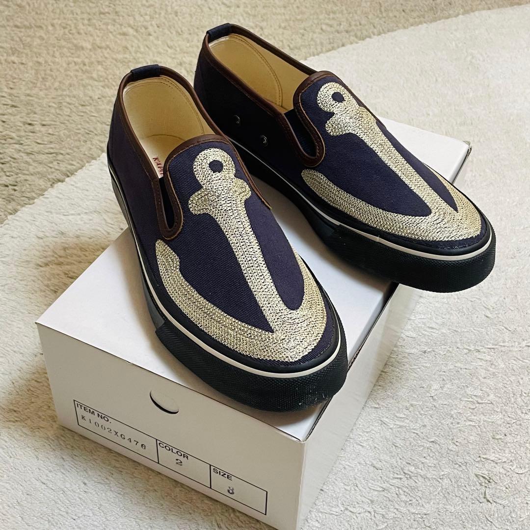 【新品】KAPITAL キャピタル　スニーカー　イカリ アンカー 刺繍　26.5