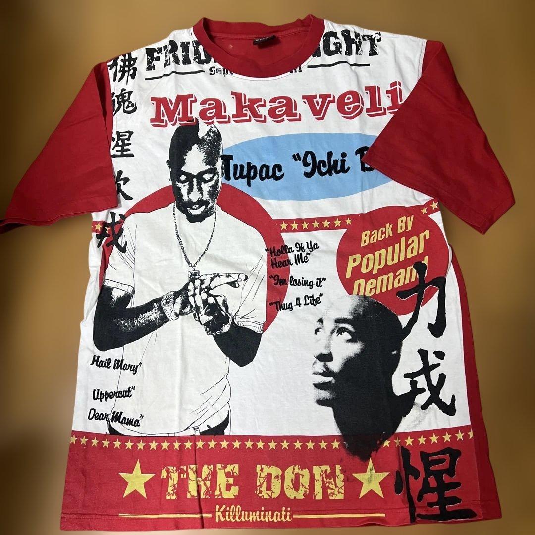 makaveli vintage風Tシャツ Tupac