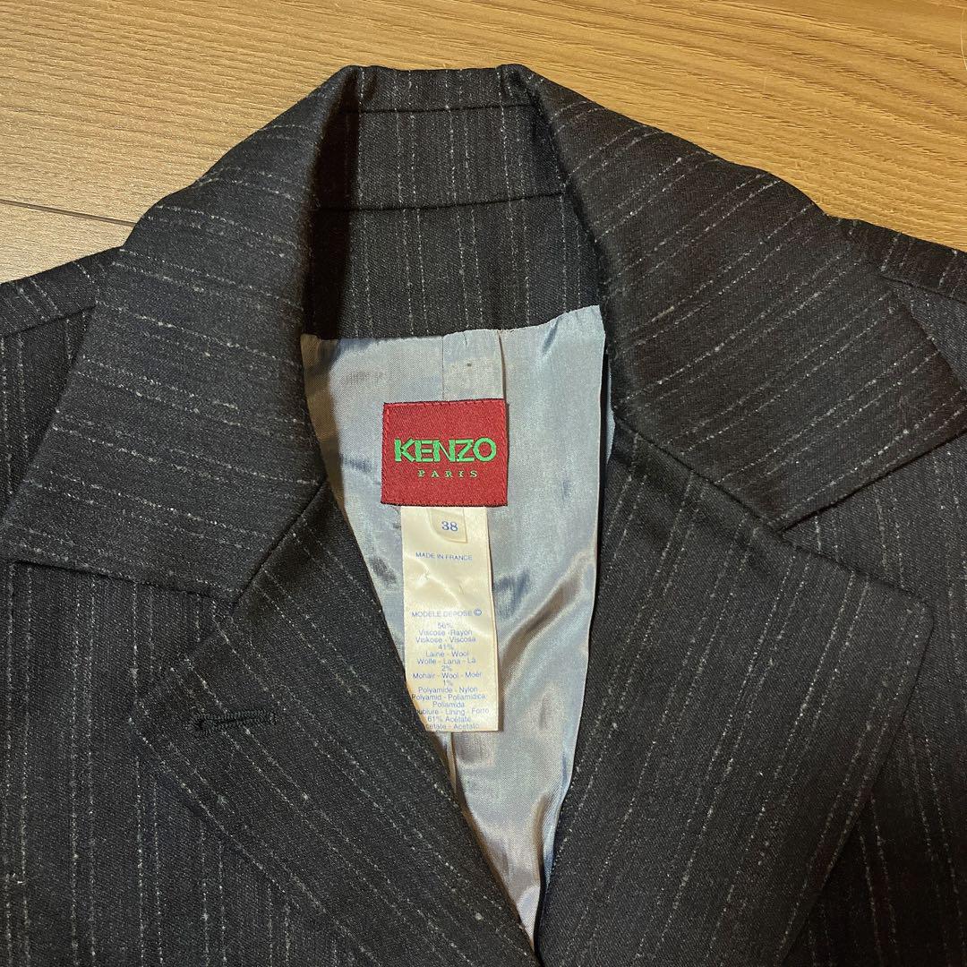 最終値下げ★美品　KENZO ストライプ テーラードジャケット