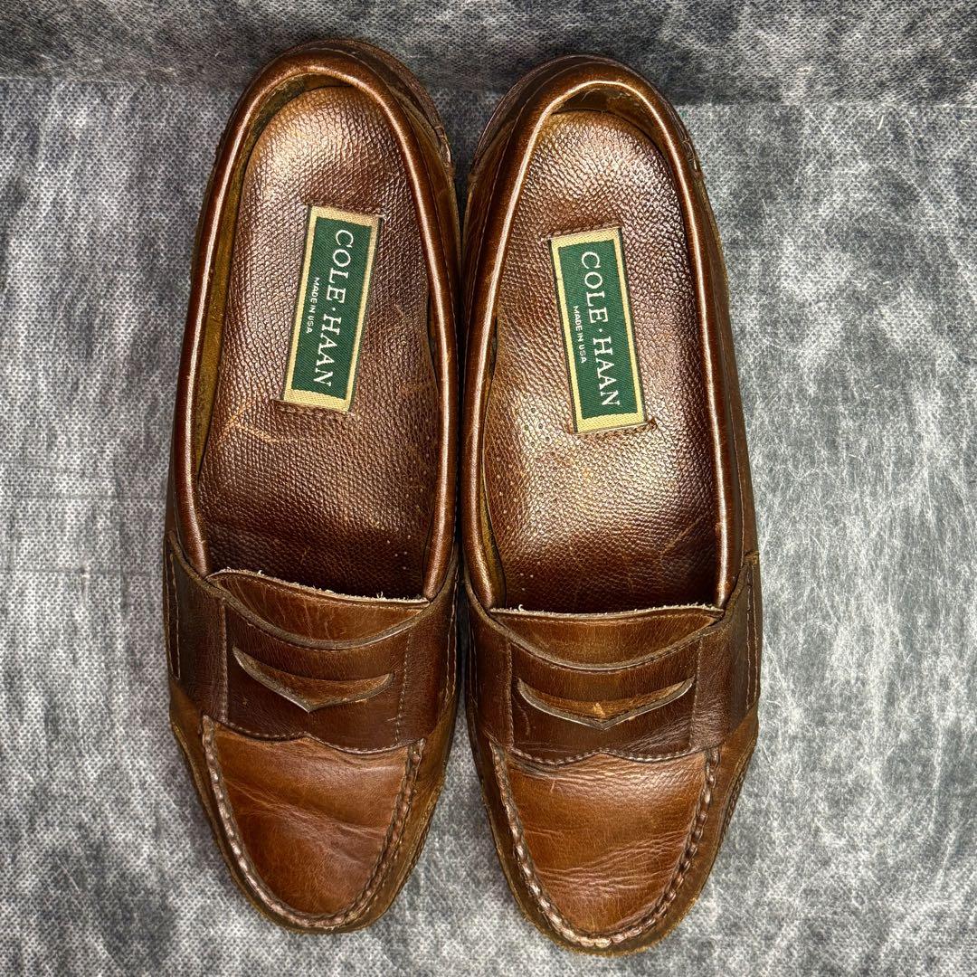 USA製90sヴィンテージ Cole Haan コインローファー 26-26.5