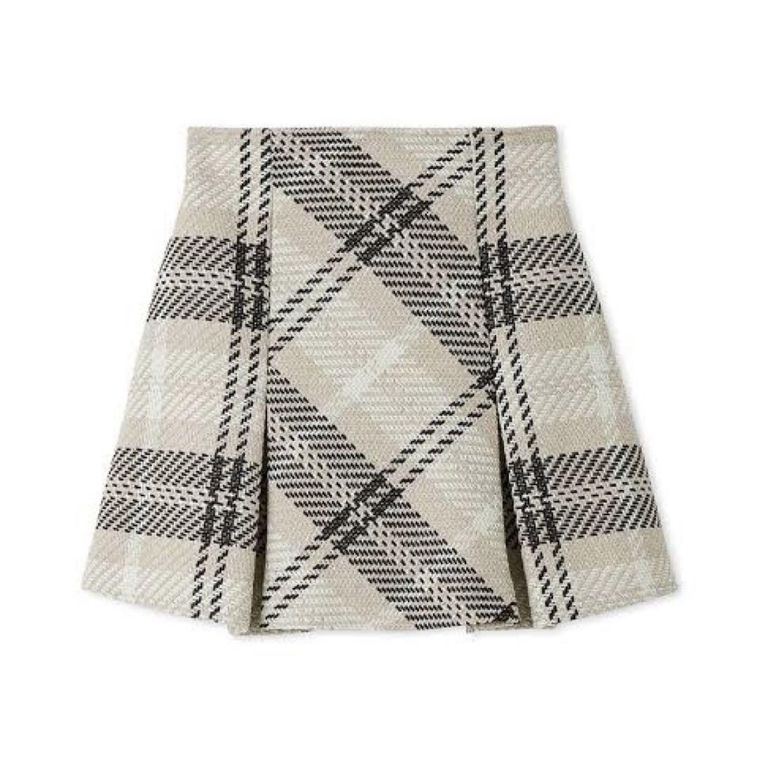 ロービングチェックミニスカート 5,000円