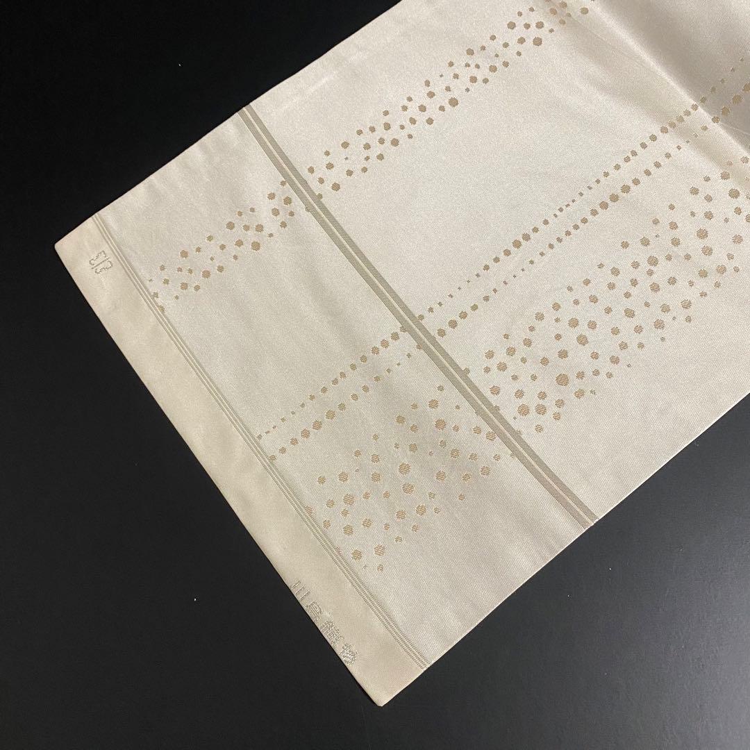 ZY474 名古屋帯 九寸 正絹 名品 川島織物 ベージュ - 通販 - hydro