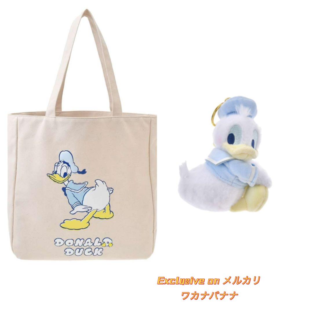 ドナルド トートバッグ　ぬいぐるみキーチェーン DONALDBIRTHDAY