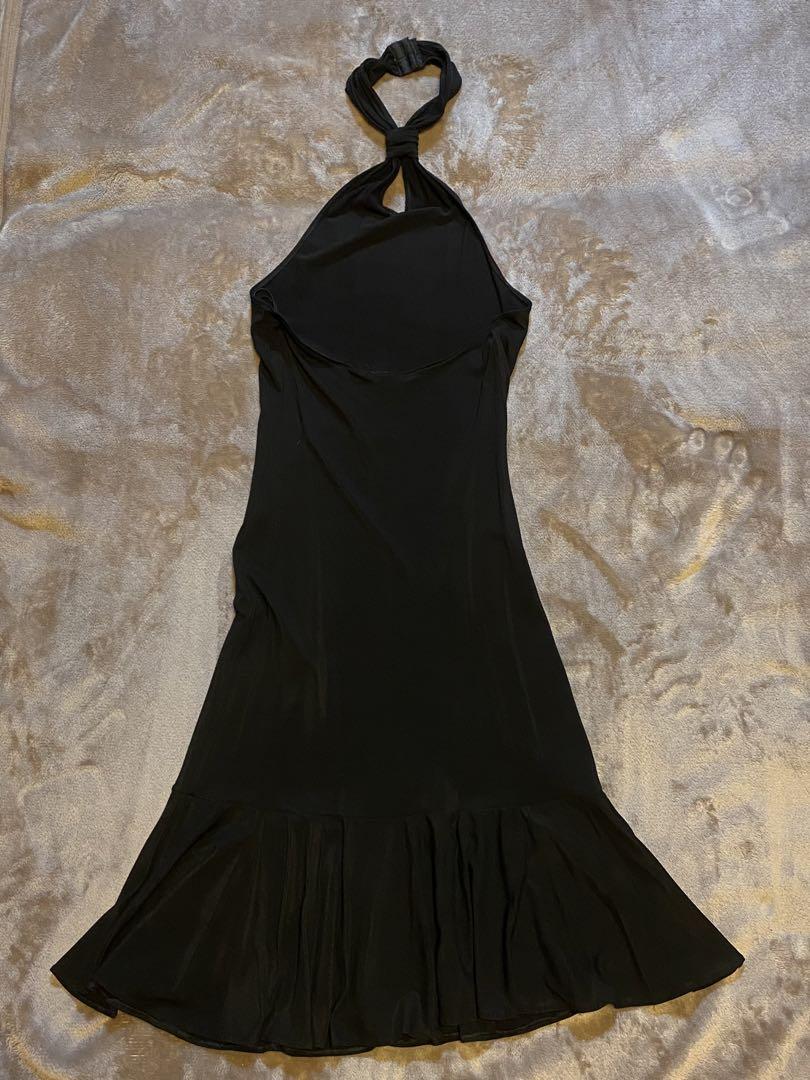 【冬バーゲン★特別送料無料！】 D&G ホルターネック ワンピース 黒 美品 ワンピース