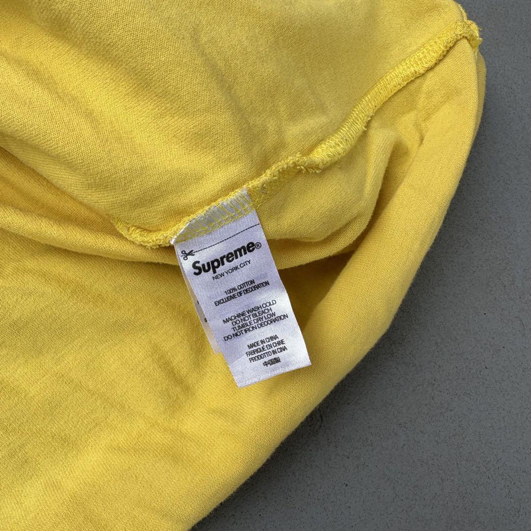 Supreme small box 黄色　長袖　Tシャツ　ロンt メンズ　M