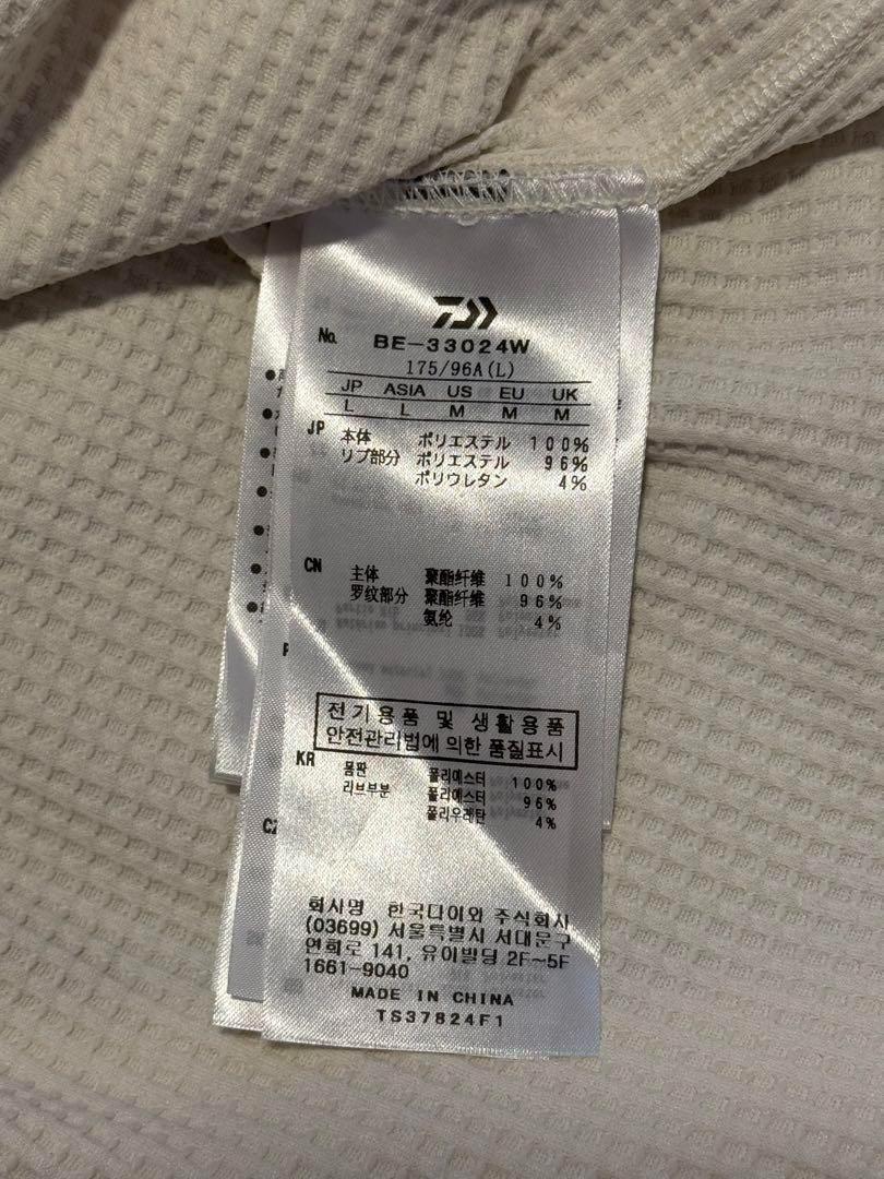 美品 24AW ダイワピア39 TECH THERMAL HENLEY L