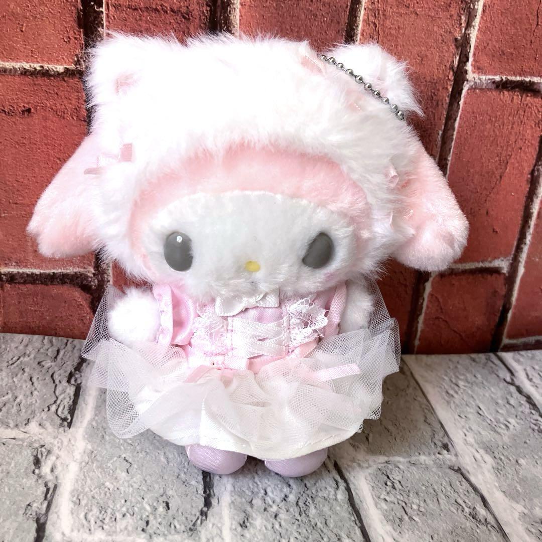 サンリオ 白猫バレリーナ マスコットホルダー マイメロディ マイメロ マイメロディ 【予約】マスコットホルダー（白猫バレリーナ