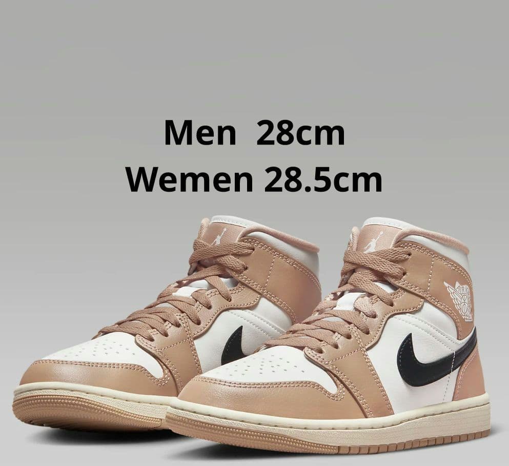 ナイキ エアジョーダン1 MID デザート 28cm28cm NIKE