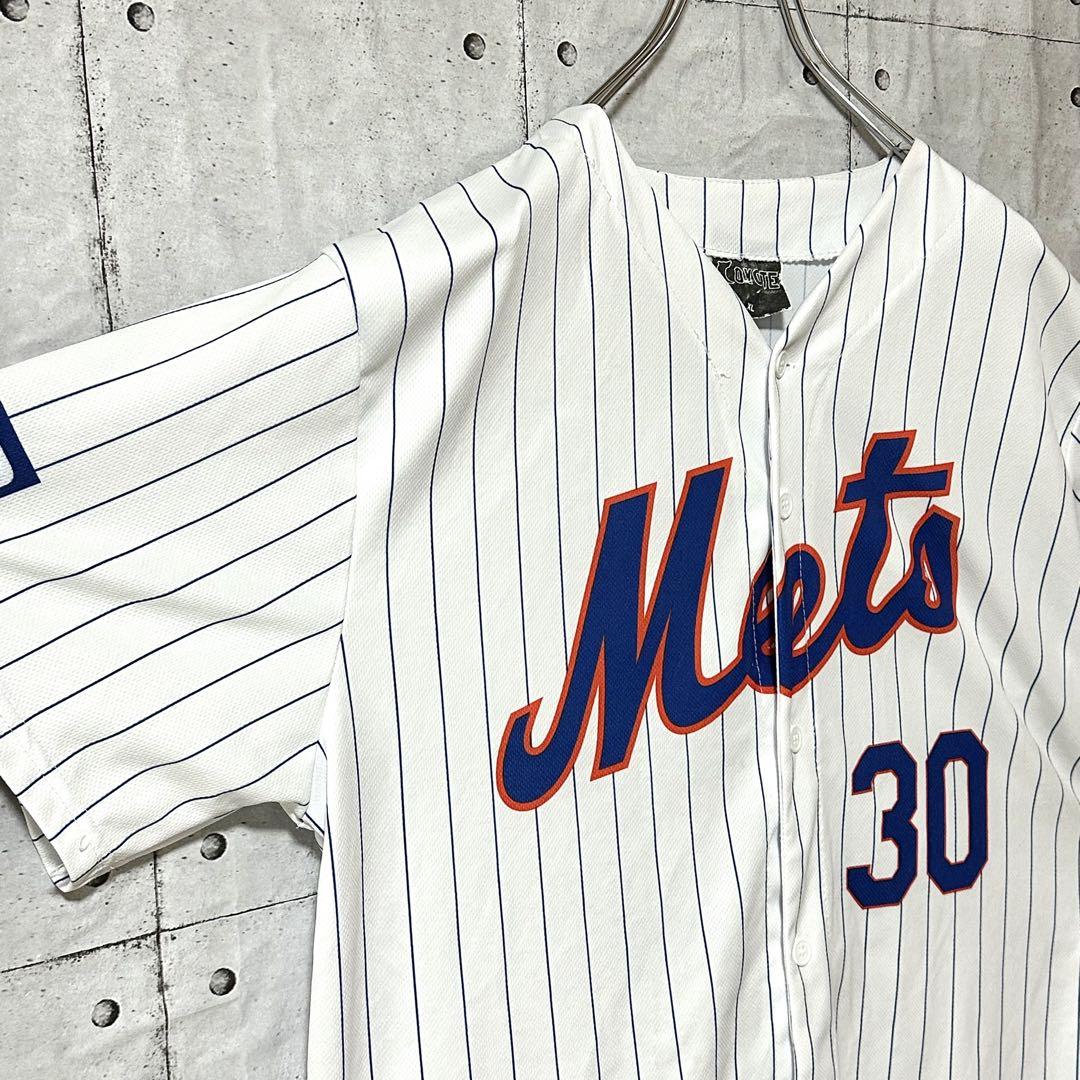 古着 ニューヨーク・メッツ MLB ベースボールシャツ ユニフォーム XL