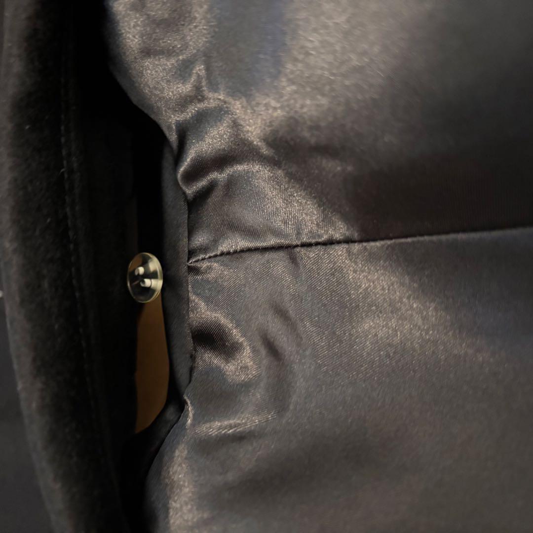 新品未使用品　SOLEIL ブラック カシミヤロングコート M ヌートリア