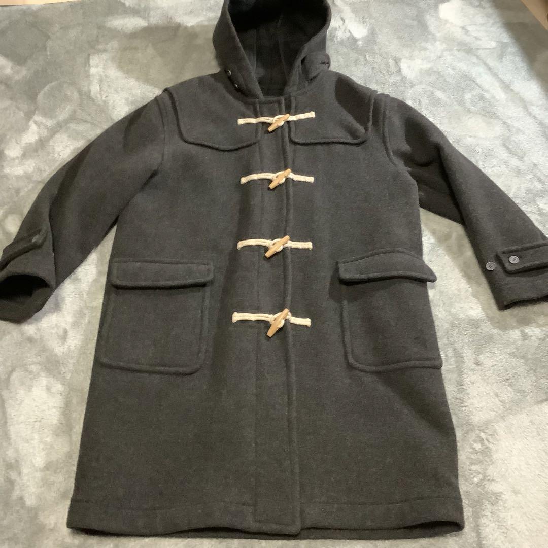 【美品】OLD UNIQLO XLサイズ ダッフルコート チャコールグレー