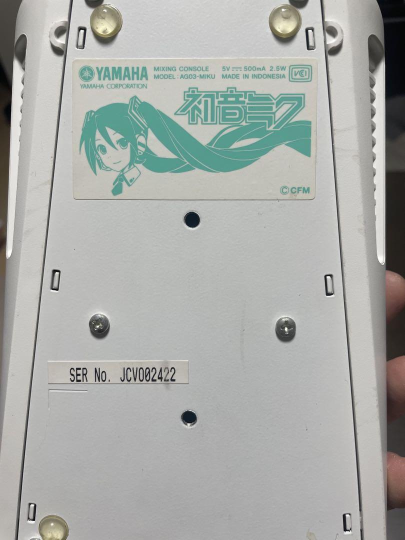 初音ミクコラボモデル　 ミキサー ヤマハ YAMAHA AG03