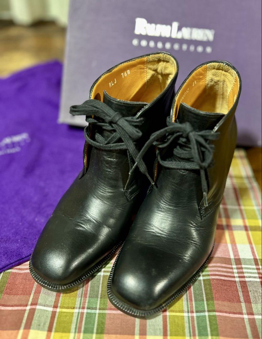 Ralph Lauren ラルフローレン ショートブーツ レザーブーツ ブラック