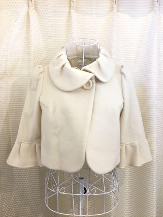 LD prime 丸襟 袖フリル ポンチョ カシミヤ #Cattleya