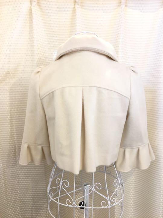 LD prime 丸襟 袖フリル ポンチョ カシミヤ #Cattleya