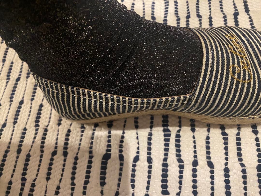 CELINE セリーヌ刺繍入りエスパドリーユ フラット 品質は非常に良い 37