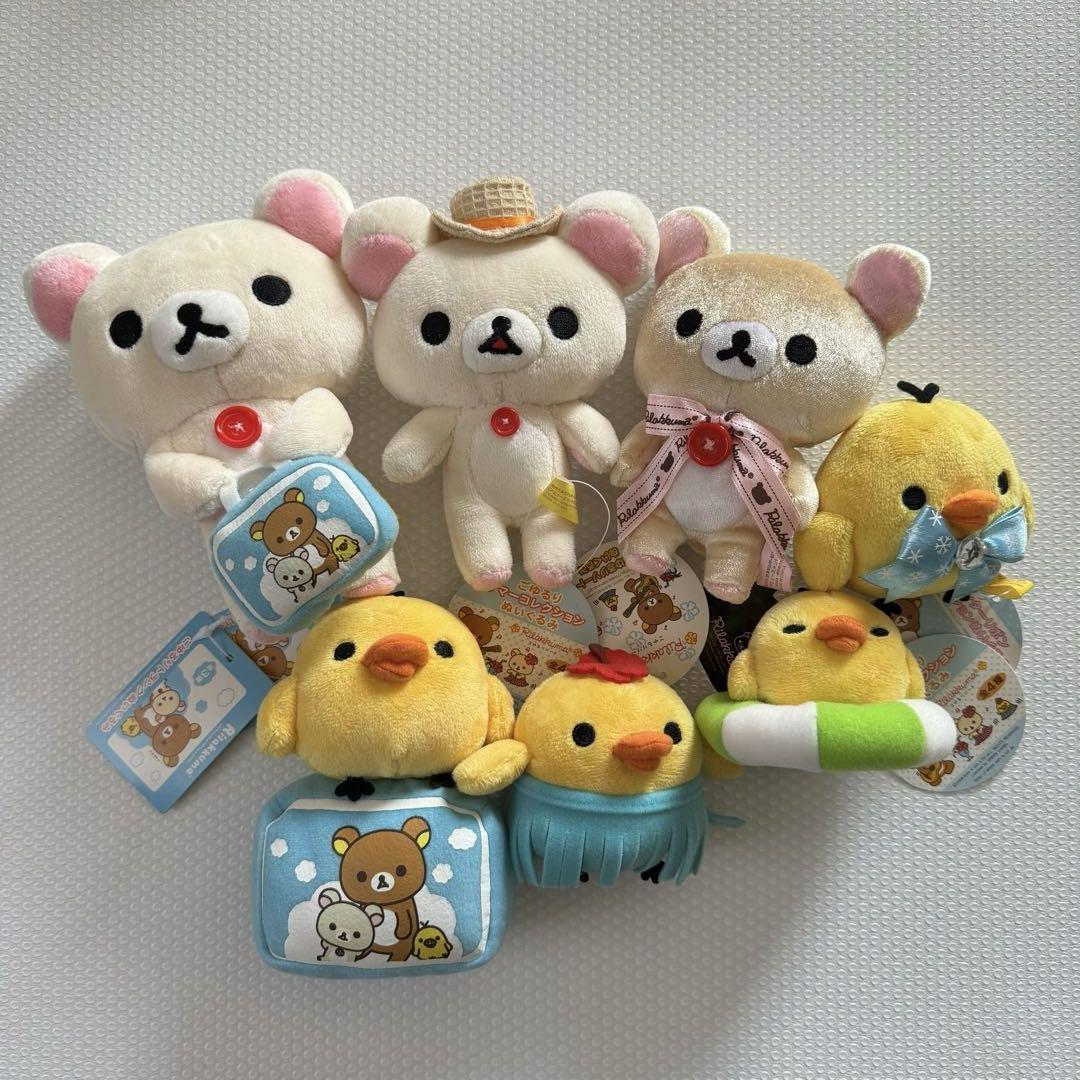 サンエックス　リラックマ　ぬいぐるみ　コリラックマ　キイロイトリ　ごゆるり
