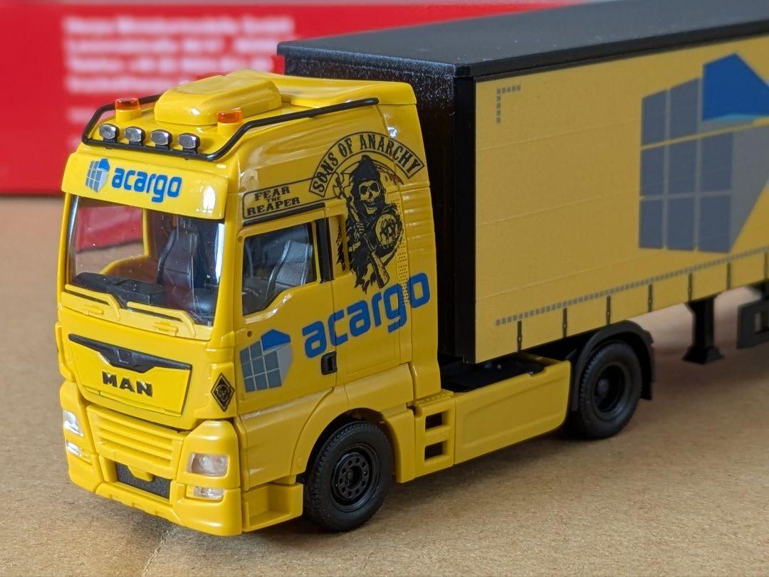 専用 1/87 herpa MAN TGX acargo + DAF XG+