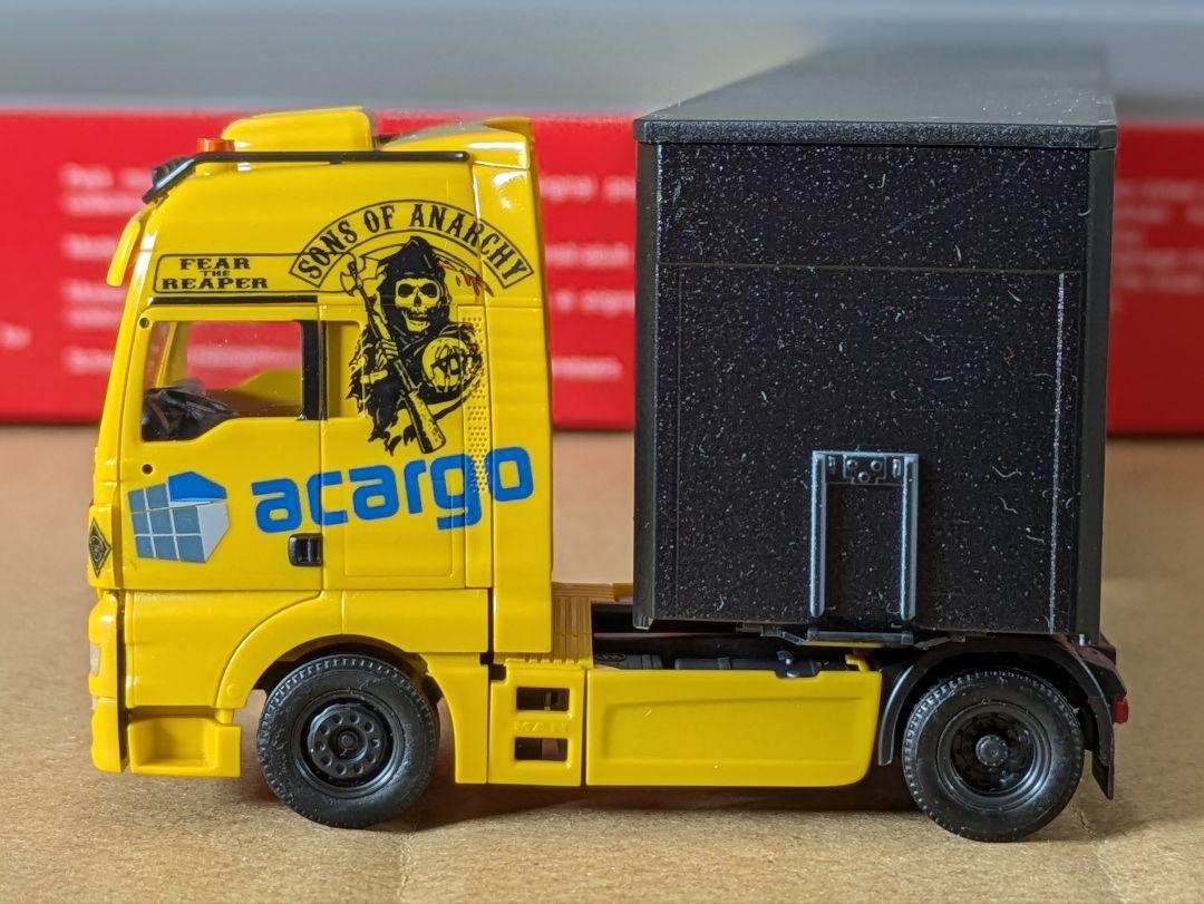 専用 1/87 herpa MAN TGX acargo + DAF XG+