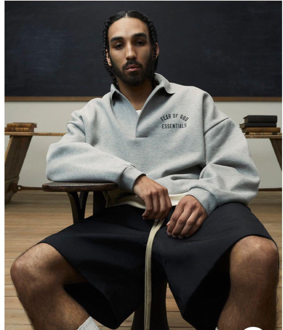 【美品】FEAR OF GOD ESSENTIALS FLEECE POLO