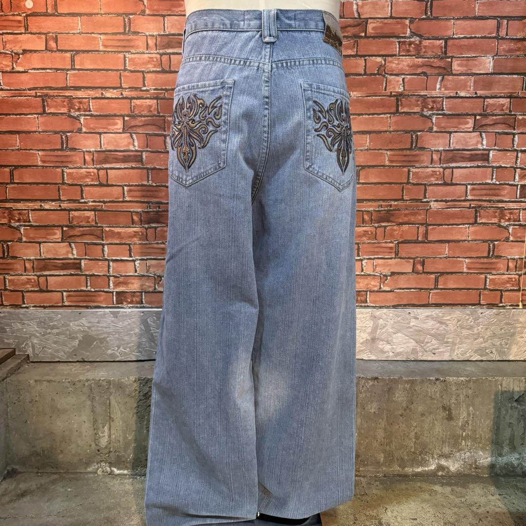 USA古着 BROOKRLYN デニムパンツ バギー ワイド ルーズ Y2K