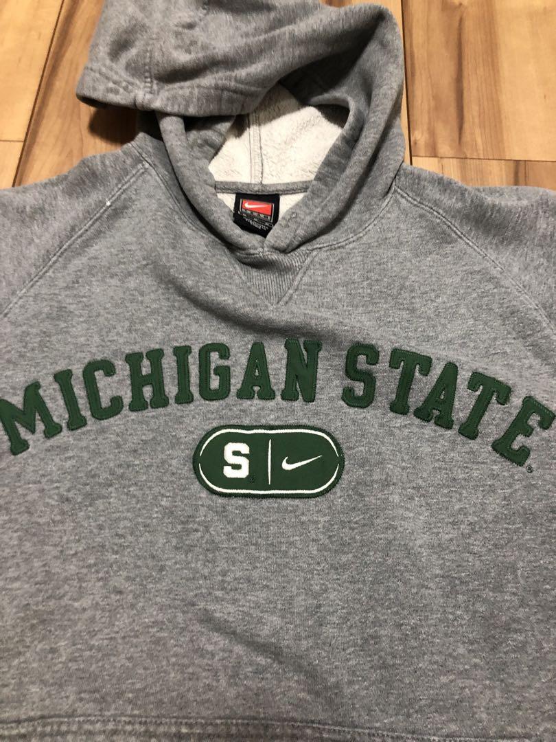 古着 NIKE スウェット パーカ カレッジ アーチ 刺繍ロゴ M表記