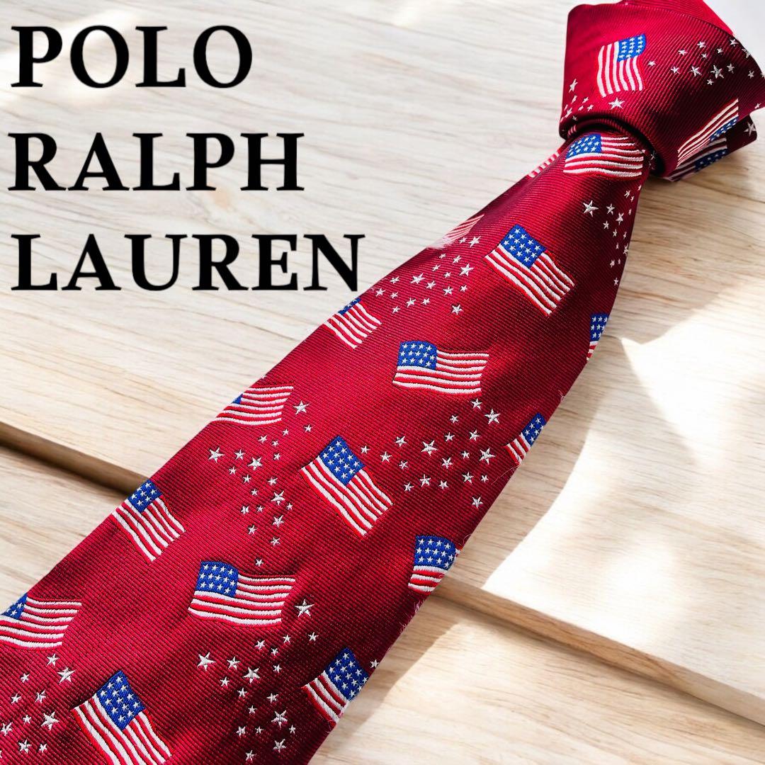 美品✨ POLO RALPH LAUREN ポロラルフローレン ネクタイ 星条旗 9,300円