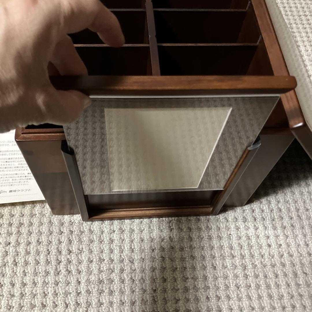 フレーム付き木製収納ボックス 10区画　豊岡クラフト