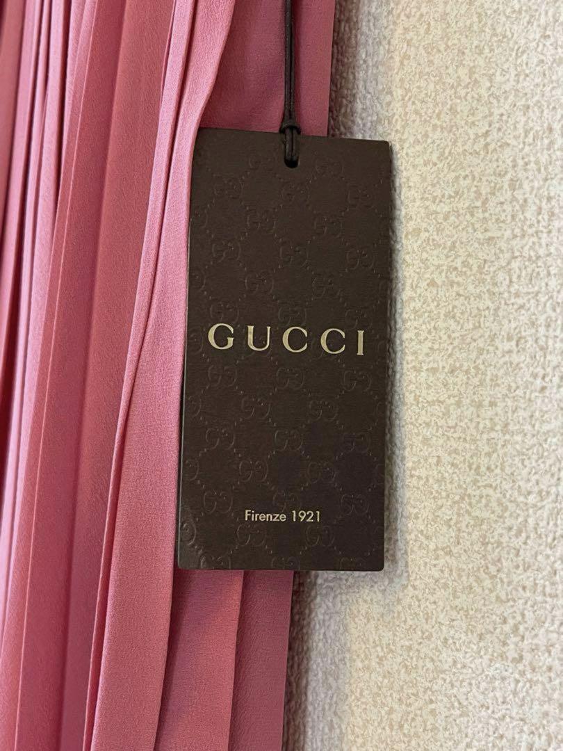 GUCCI ピンク プリーツスカート 新品未使用 - メルカリ