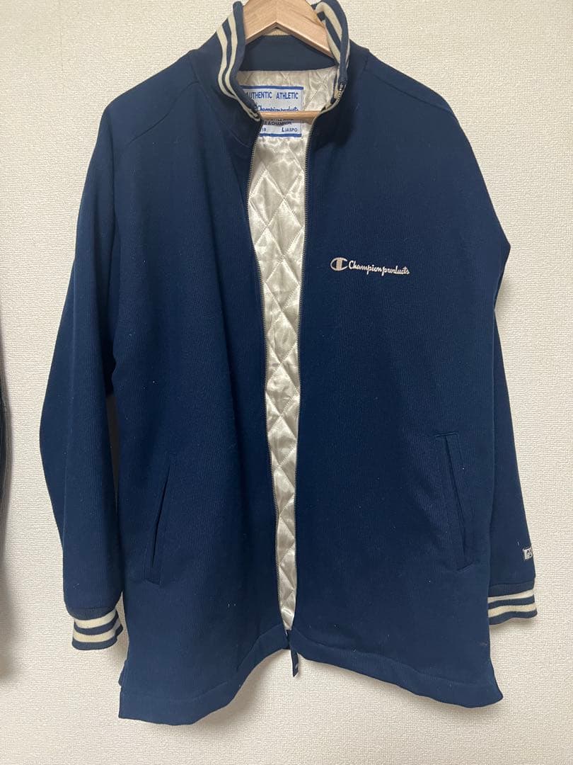 Champion ネイビー ジップアップジャケット