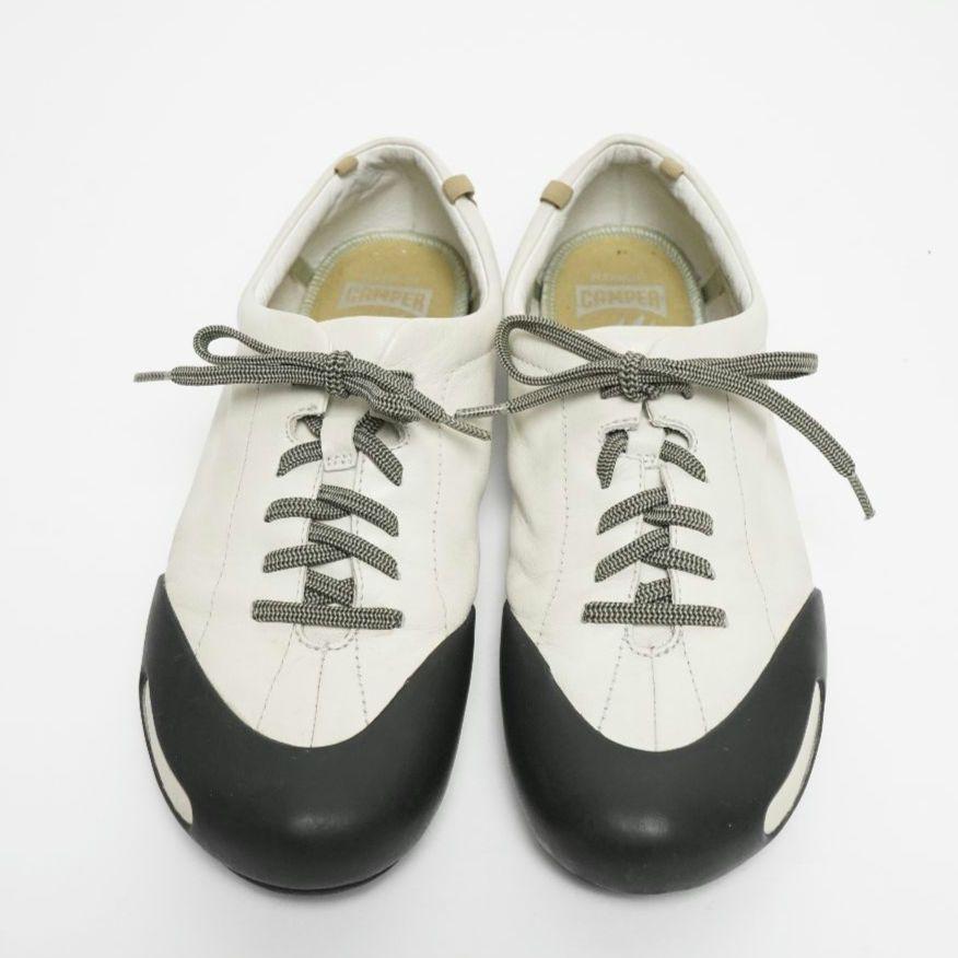 【極美品】カンペール ペウセンダ スニーカー ローカットレザー 白　24.5cm