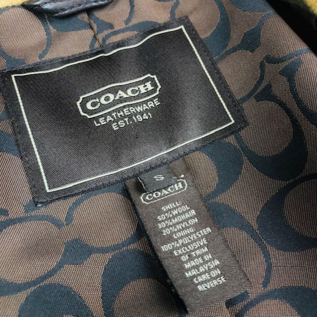 美品☆COACH・ターンロック 裏地シグネチャー総柄 ウール コート 美品☆COACH・ターンロック 裏地シグネチャー総柄 ウール コート