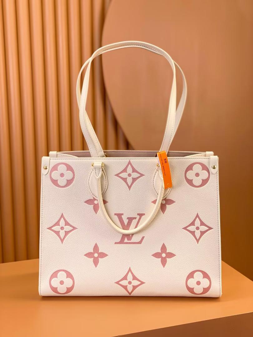 Louis Vuitton トートバッグ ホワイト/ピンク - メルカリ
