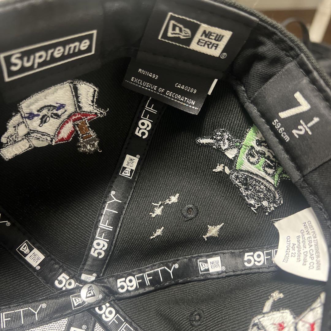 Supreme 59FIFTY キャップ 黒