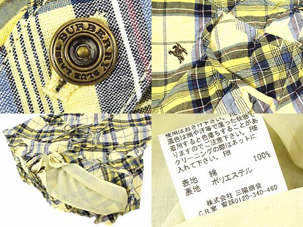 玄関先迄納品 バーバリーブルーレーベル◇オールインワン ショートパンツ◇36 サロペット・オーバーオール・オールインワン