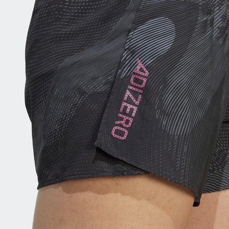 ■adidas ADIZERO スプリットショーツ 黒L アディゼロ■