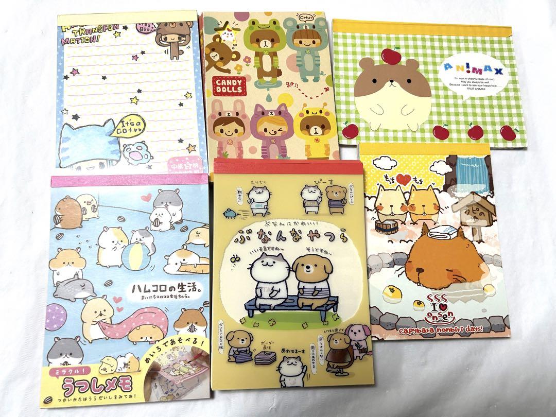 平成レトロ　ファンシー　アニマル　わんこ　にゃんこ　ミニメモ帳　おまとめ売り 平成 レトロ ファンシー アニマル わんこ にゃんこ メモ帳 お
