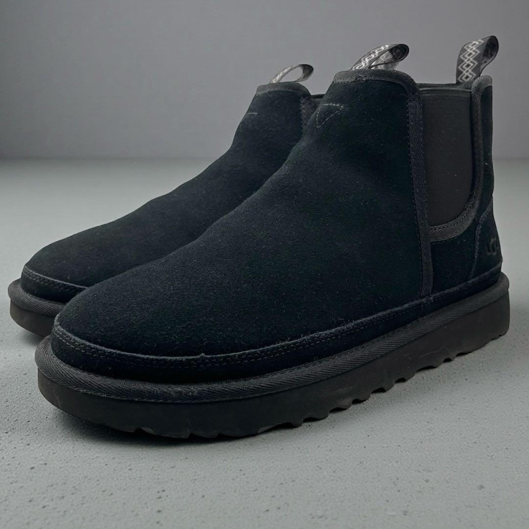 美品 UGG アグ ニューメル チェルシーブーツ 27cm スエード ブラック