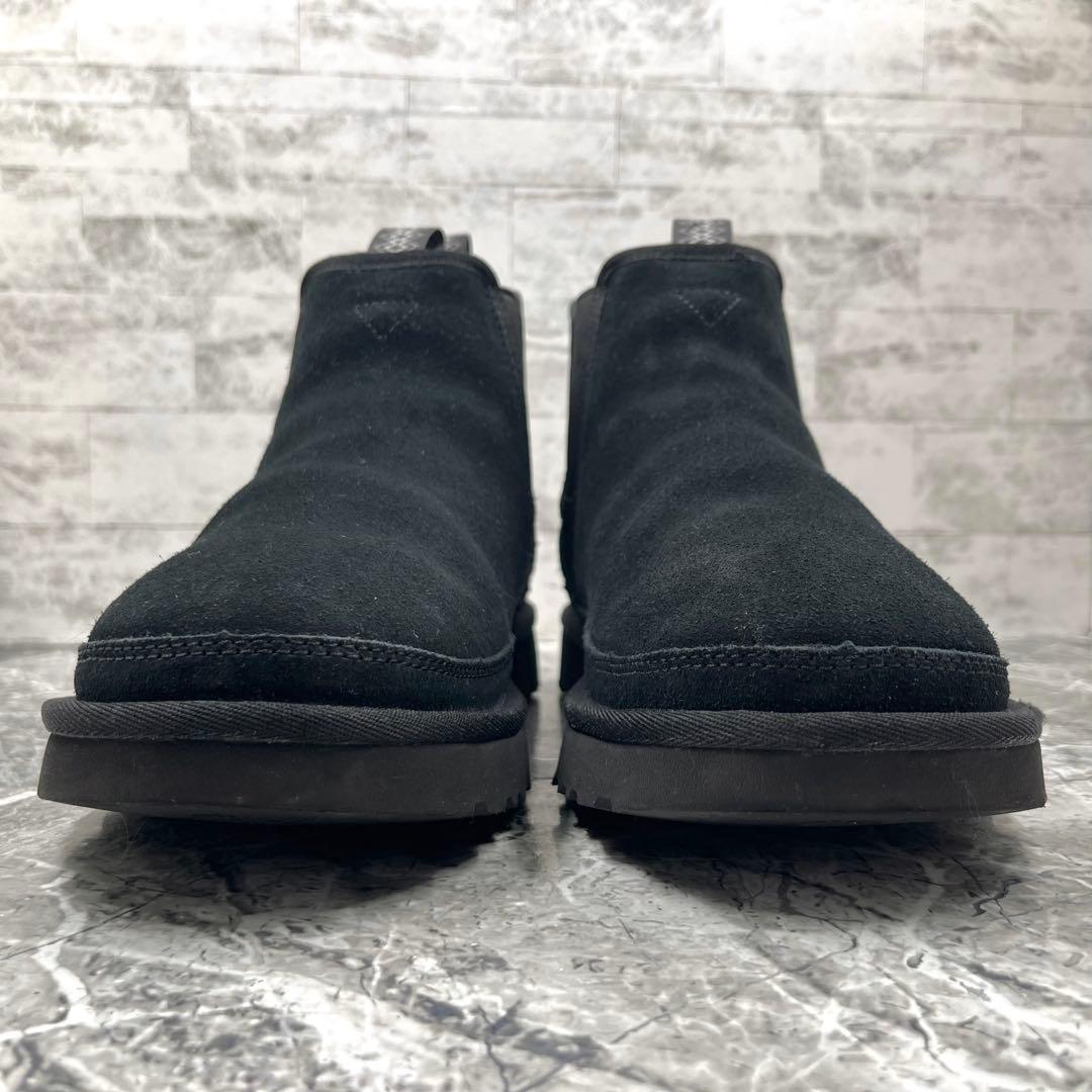 美品 UGG アグ ニューメル チェルシーブーツ 27cm スエード ブラック