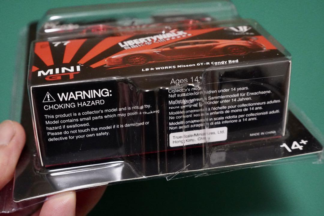 開封済みの為、格安‼️MINI GT LBWK GT-R Candy Red 77
