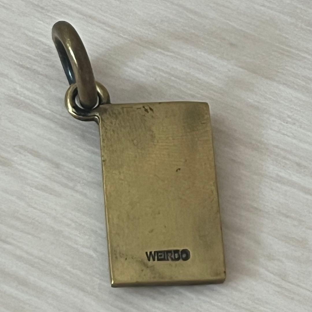 WEIRDO ウィアード ロゴ ペンダントトップ シルバー チャーム ルード 金